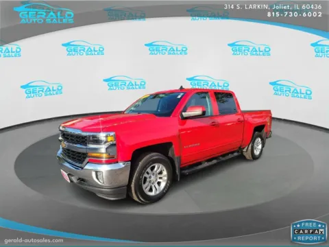 Red 2018 Chevrolet Silverado 1500 LT for sale in Joliet, IL