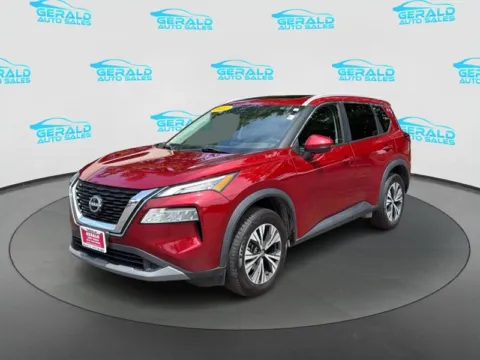 Red 2022 Nissan Rogue SV for sale in Joliet, IL