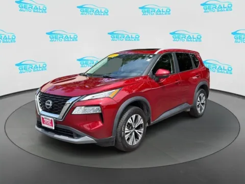 Red 2022 Nissan Rogue SV for sale in Joliet, IL