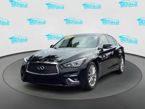 Black 2019 INFINITI Q50 3.0T Luxe for sale in Joliet, IL