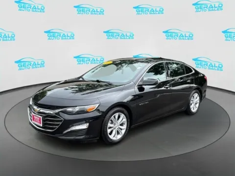 Black 2021 Chevrolet Malibu LT for sale in Joliet, IL