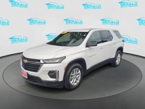 White 2022 Chevrolet Traverse LS for sale in Joliet, IL