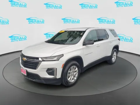 White 2022 Chevrolet Traverse LS for sale in Joliet, IL