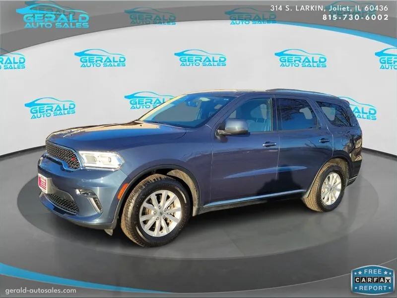 Blue 2021 Dodge Durango SXT Plus for sale in Joliet, IL