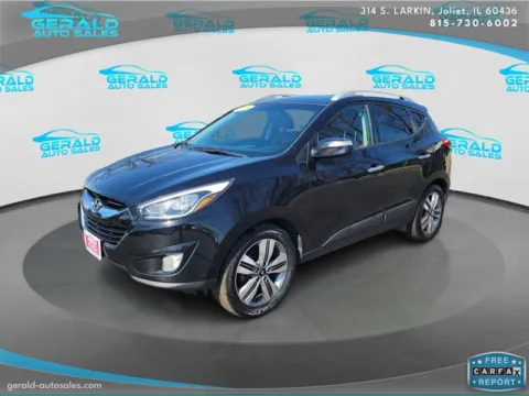 Black 2015 Hyundai TUCSON Limited for sale in Joliet, IL