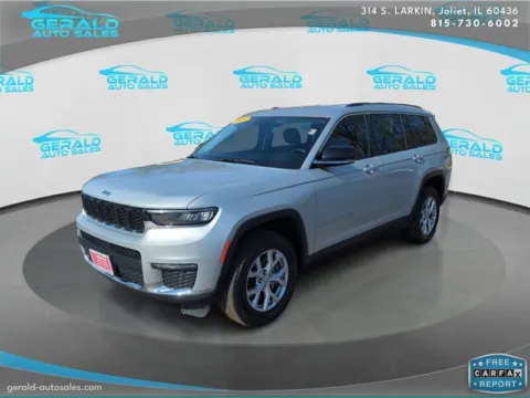 Silver 2021 Jeep Grand Cherokee L Limited for sale in Joliet, IL