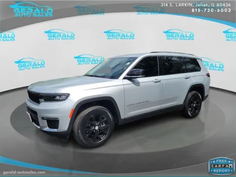 Silver 2021 Jeep Grand Cherokee L Limited for sale in Joliet, IL