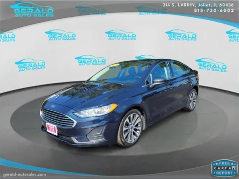 Blue 2020 Ford Fusion SE for sale in Joliet, IL