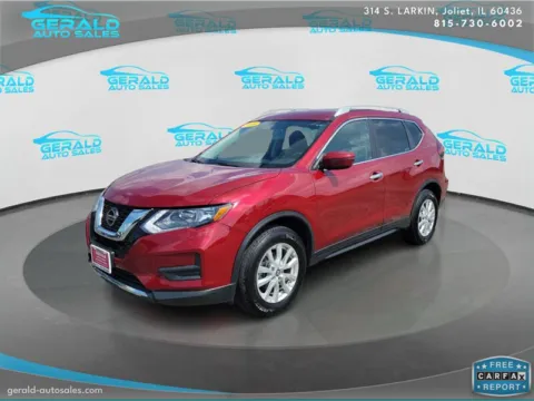 Red 2018 Nissan Rogue SV for sale in Joliet, IL