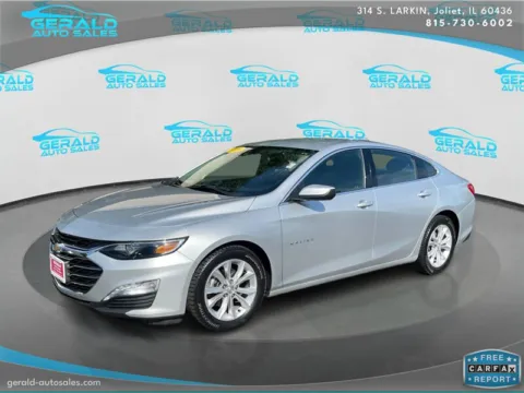 Silver 2021 Chevrolet Malibu LT for sale in Joliet, IL