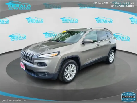 Beige 2017 Jeep Cherokee Latitude for sale in Joliet, IL