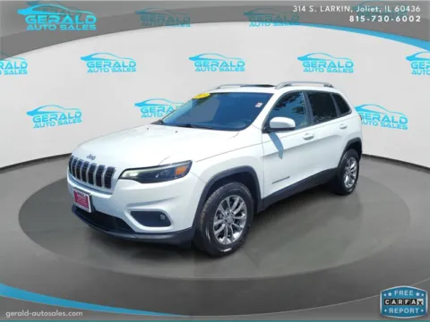 White 2019 Jeep Cherokee Latitude Plus for sale in Joliet, IL