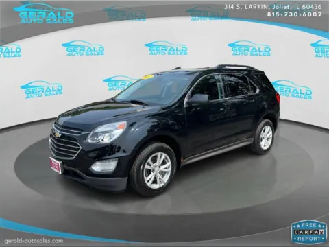 Black 2017 Chevrolet Equinox LT for sale in Joliet, IL