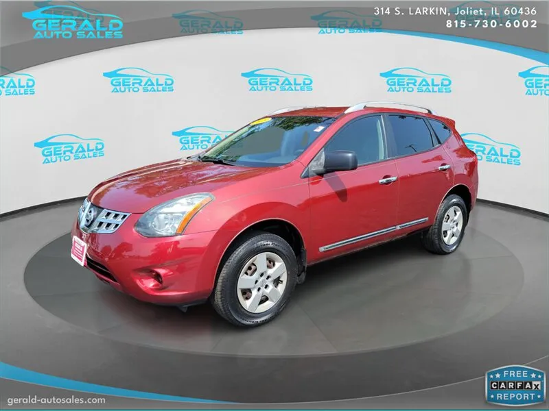 Red 2015 Nissan Rogue Select S for sale in Joliet, IL