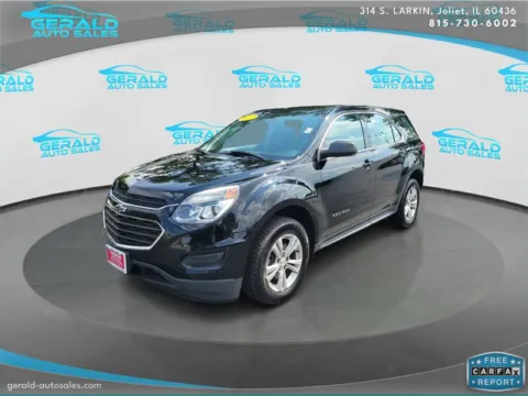 Black 2017 Chevrolet Equinox LS for sale in Joliet, IL