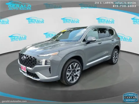 Gray 2021 Hyundai SANTA FE Calligraphy for sale in Joliet, IL