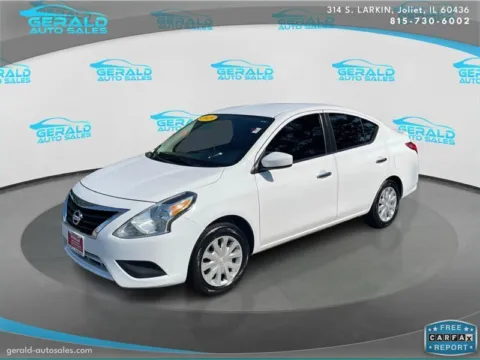 White 2019 Nissan Versa SV for sale in Joliet, IL