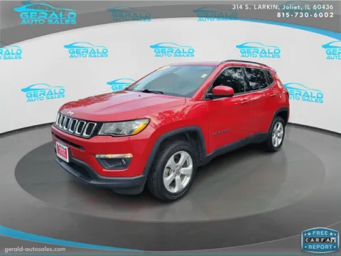 Red 2021 Jeep Compass Latitude for sale in Joliet, IL