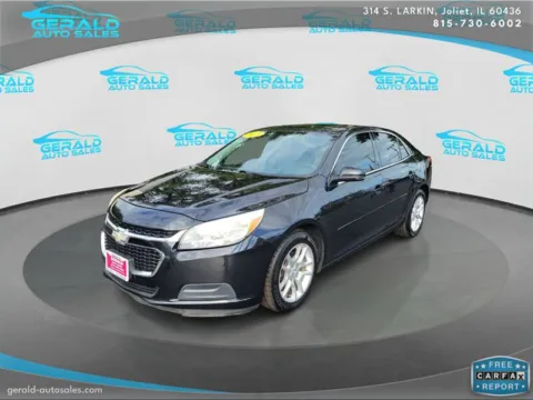Black 2015 Chevrolet Malibu LT for sale in Joliet, IL