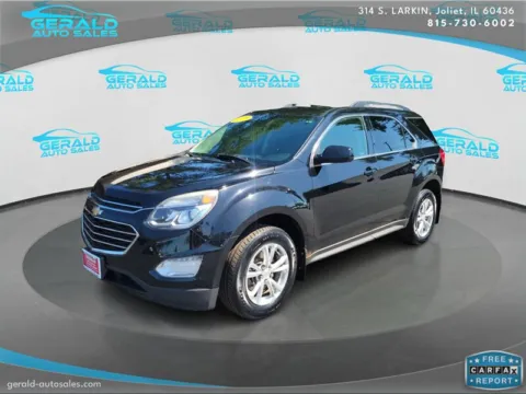 Black 2017 Chevrolet Equinox LT for sale in Joliet, IL