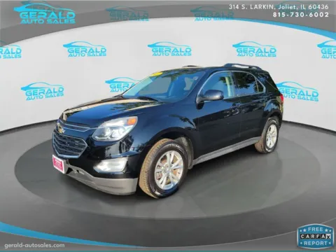 Black 2017 Chevrolet Equinox LT for sale in Joliet, IL
