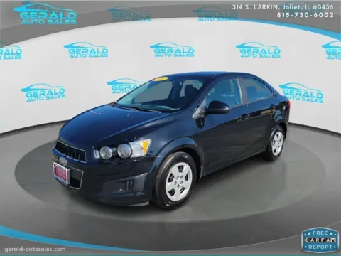 Black 2016 Chevrolet Sonic LS Auto for sale in Joliet, IL