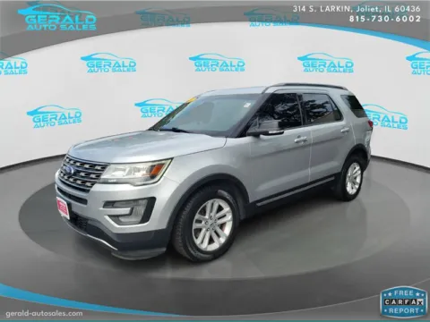 Silver 2017 Ford Explorer XLT for sale in Joliet, IL