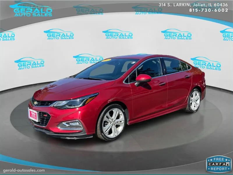 Red 2017 Chevrolet Cruze Premier Auto for sale in Joliet, IL