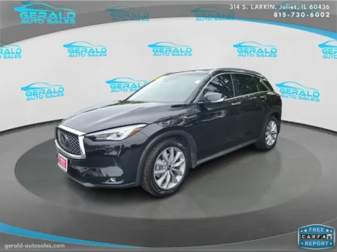 Black 2020 INFINITI QX50 Luxe for sale in Joliet, IL