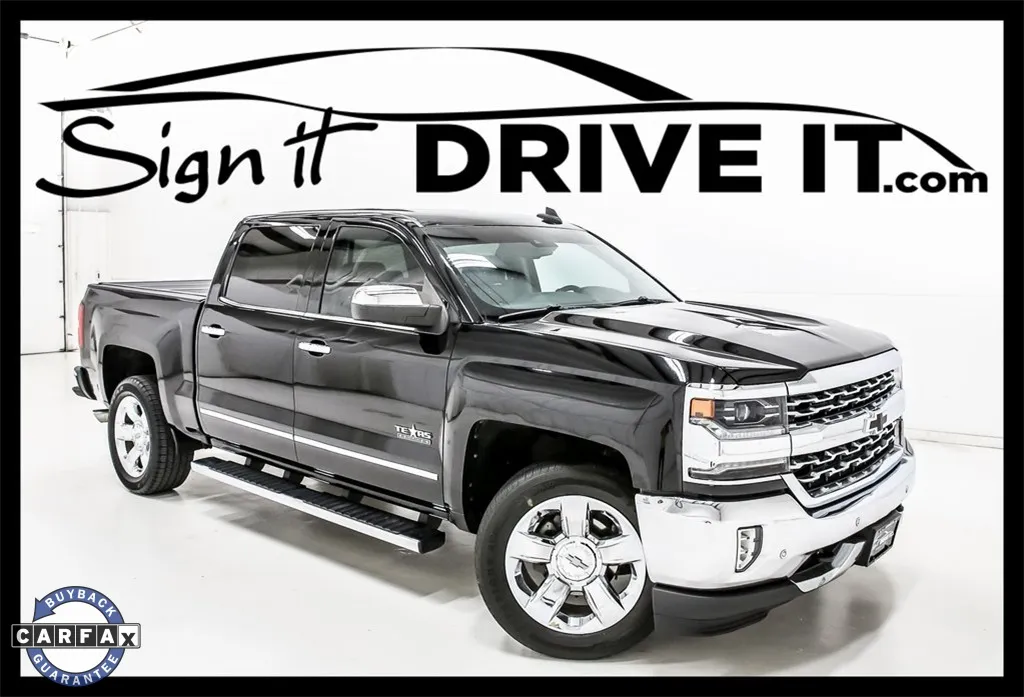 Black 2018 Chevrolet Silverado 1500 LTZ for sale in Denton, TX