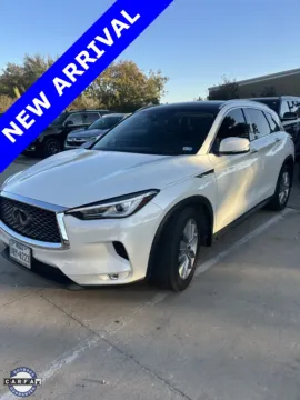 White 2021 INFINITI QX50 LUXE for sale in Denton, TX