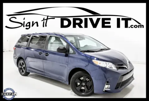 Blue 2020 Toyota Sienna L for sale in Denton, TX