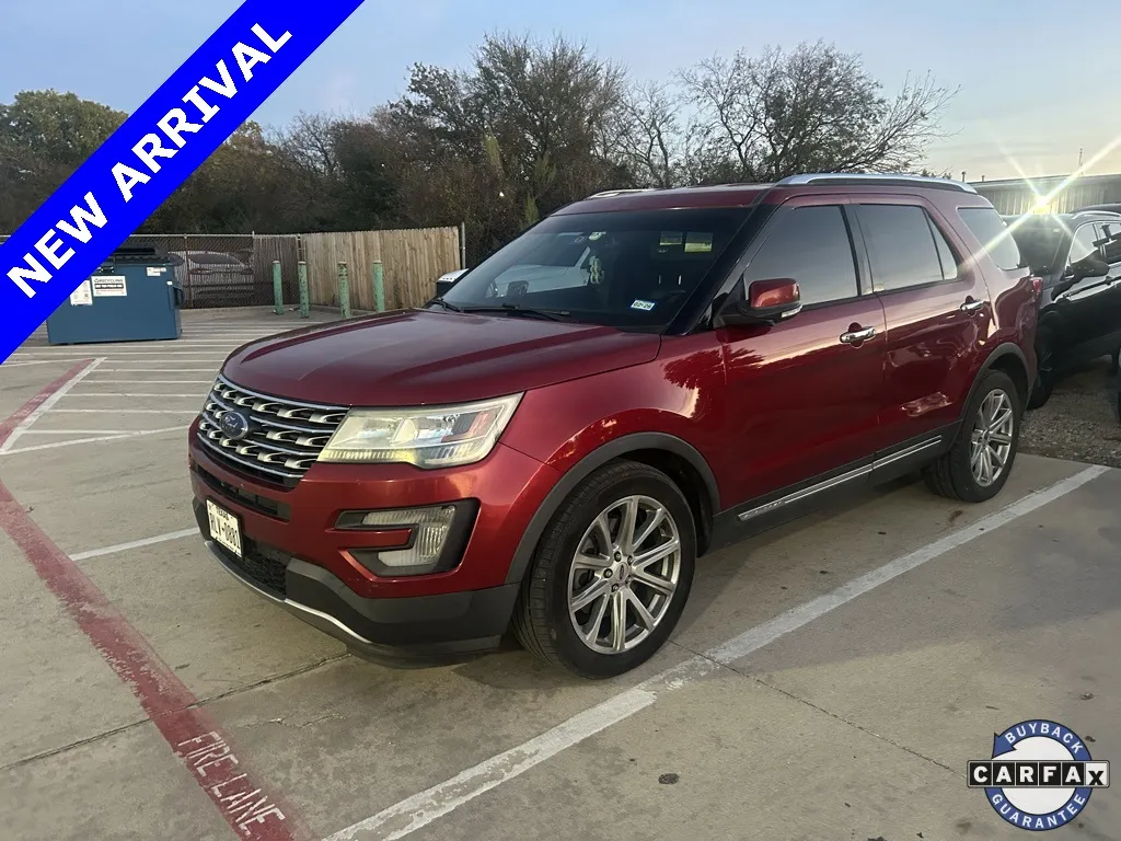 Red 2017 Ford Explorer Limited for sale in Denton, TX