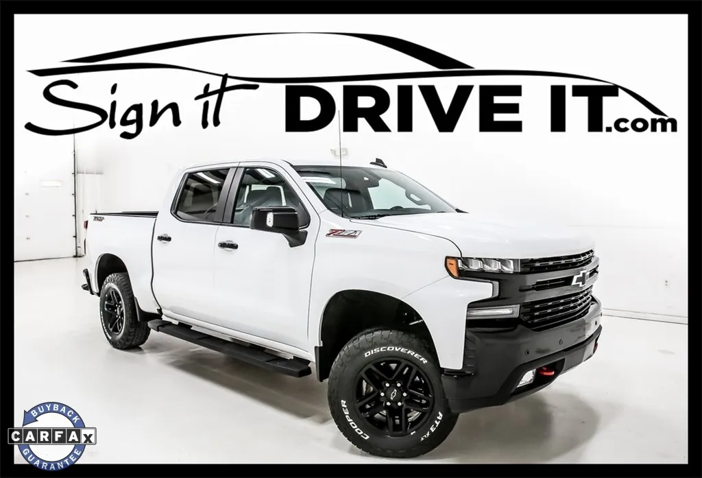 White 2019 Chevrolet Silverado 1500 LT Trail Boss for sale in Denton, TX