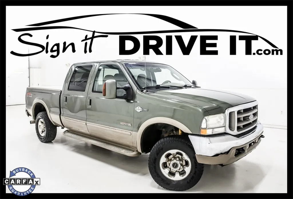 Green 2004 Ford F-250SD King Ranch for sale in Denton, TX