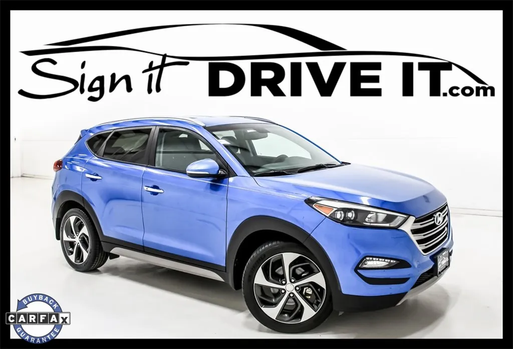 Blue 2018 Hyundai Tucson Limited for sale in Denton, TX
