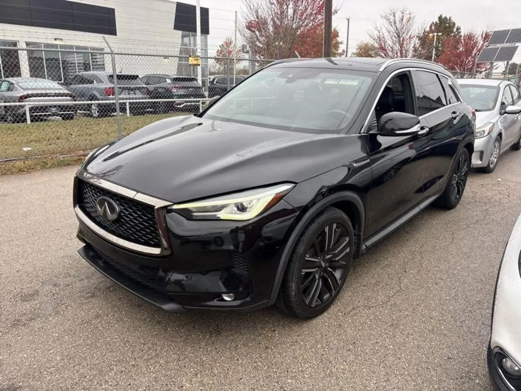 Black 2021 INFINITI QX50 LUXE for sale in Denton, TX