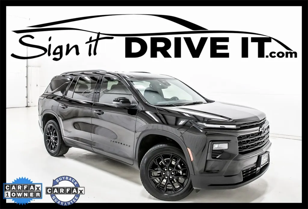 Black 2024 Chevrolet Traverse LT for sale in Denton, TX