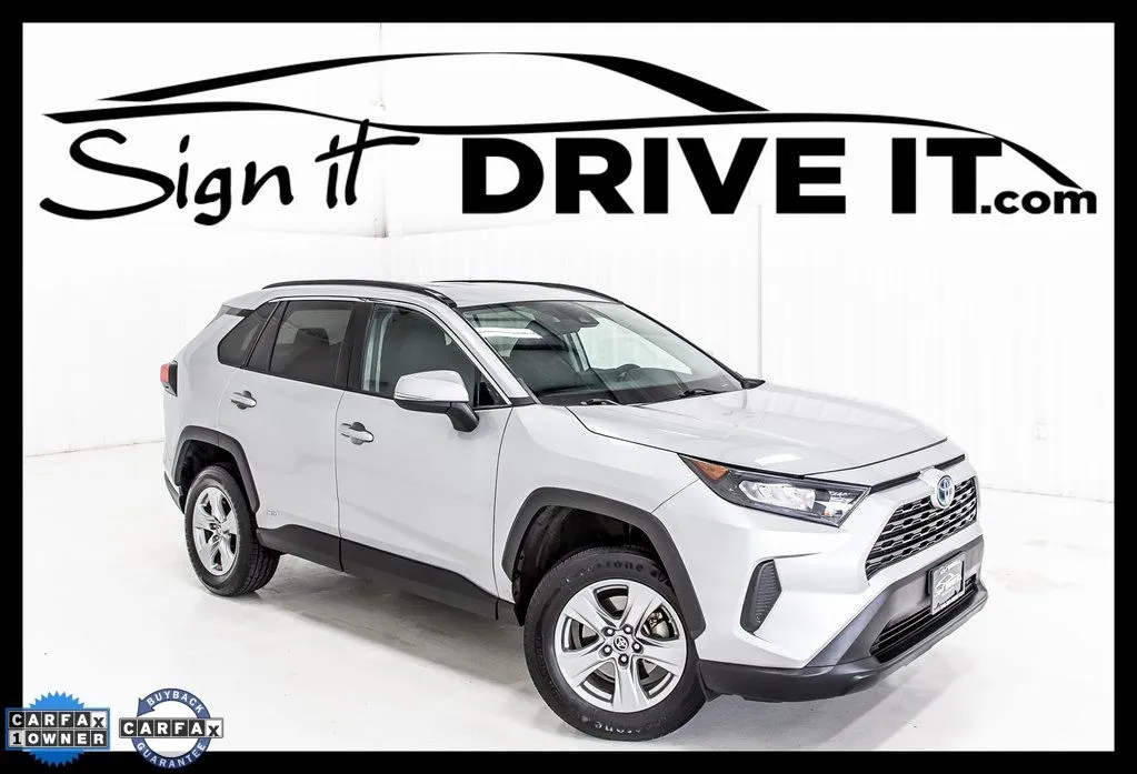 Silver 2022 Toyota RAV4 Hybrid LE for sale in Denton, TX