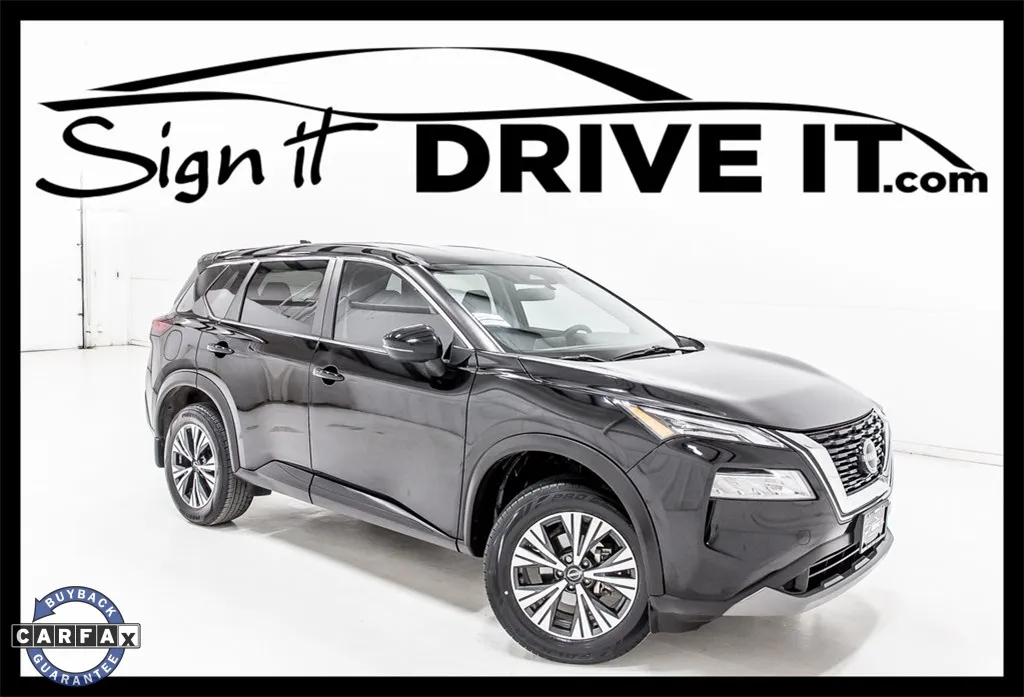 Black 2023 Nissan Rogue SV for sale in Denton, TX