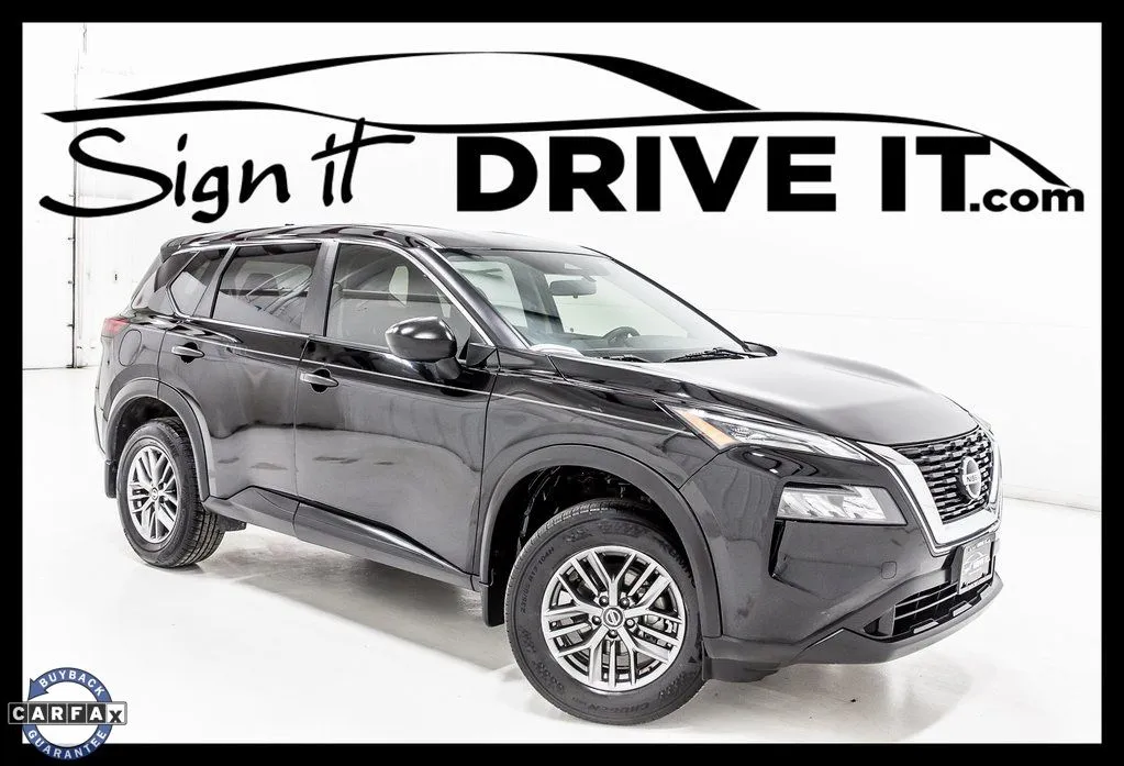 Black 2021 Nissan Rogue S for sale in Denton, TX