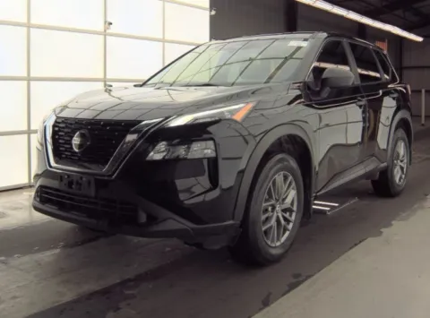 Black 2021 Nissan Rogue S for sale in Denton, TX