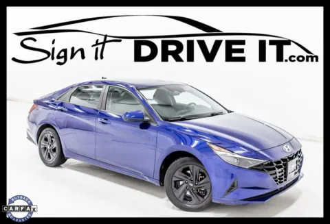 Blue 2021 Hyundai Elantra SEL for sale in Denton, TX