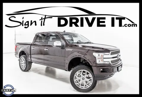 Red 2018 Ford F-150 Platinum for sale in Denton, TX