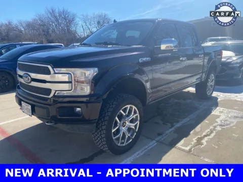 Red 2018 Ford F-150 Platinum for sale in Denton, TX