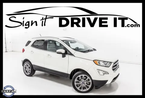 White 2021 Ford EcoSport Titanium for sale in Denton, TX