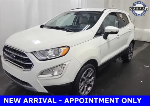 White 2021 Ford EcoSport Titanium for sale in Denton, TX