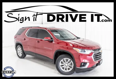 Red 2020 Chevrolet Traverse 3LT for sale in Denton, TX