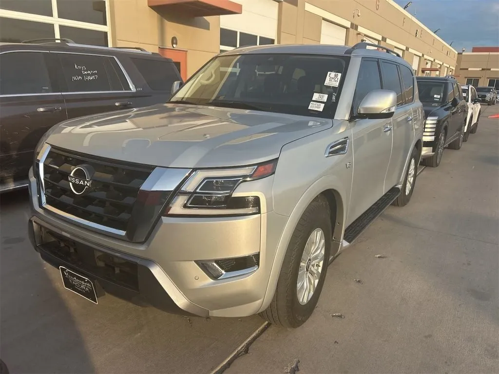 Silver 2021 Nissan Armada SV for sale in Denton, TX