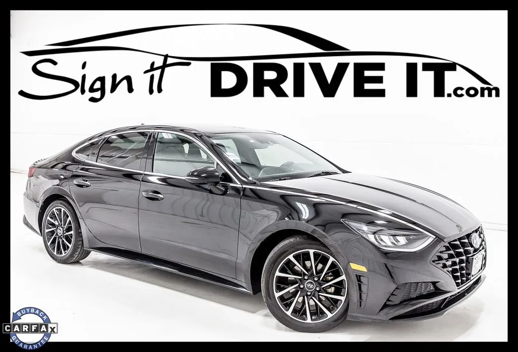Black 2020 Hyundai Sonata SEL Plus for sale in Denton, TX